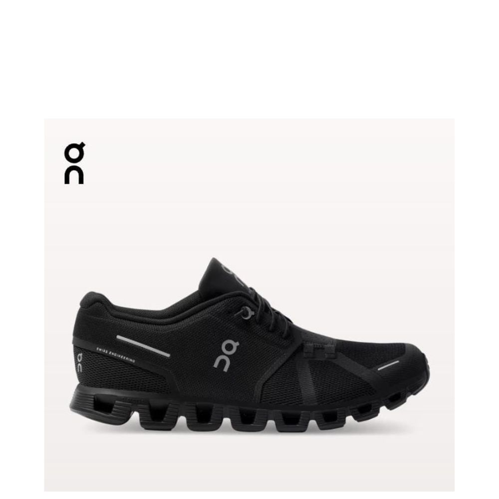 ON CLOUD 5 FULL BLACK MEN RUNNING SHOES